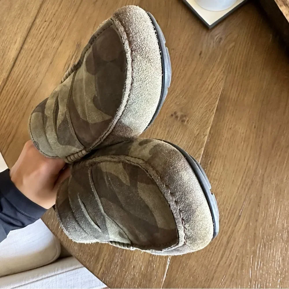 Russell & Bromley men’s camo print suede slip ons, loafers, driver Men's EU 41.5